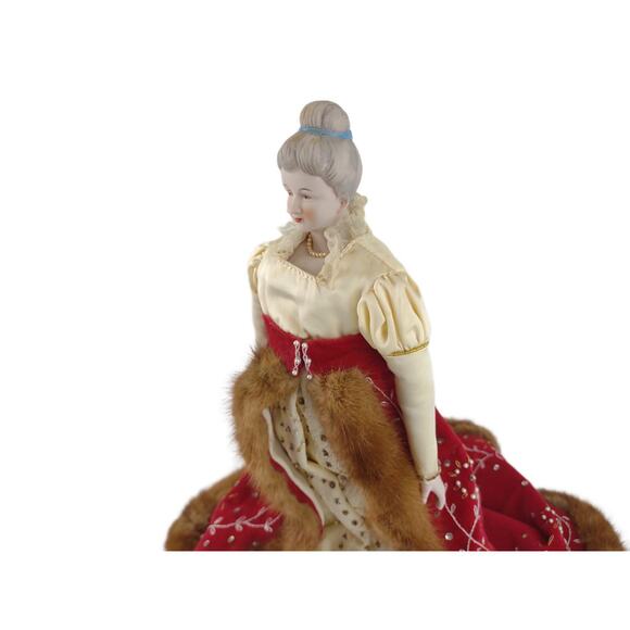 Vintage Geo Borgfeldt NY Empress Josephine 17" Porcelain Bisque Doll, Made Japan - Picture 11 of 14